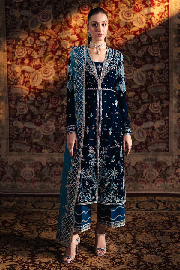 Qalamkar Luxury Velvet Edit Formals – BK-07 LIYANA