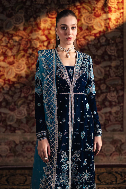 Qalamkar Luxury Velvet Edit Formals – BK-07 LIYANA