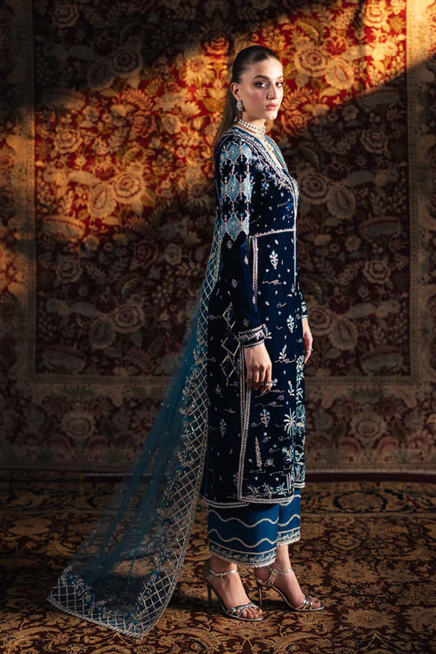 Qalamkar Luxury Velvet Edit Formals – BK-07 LIYANA