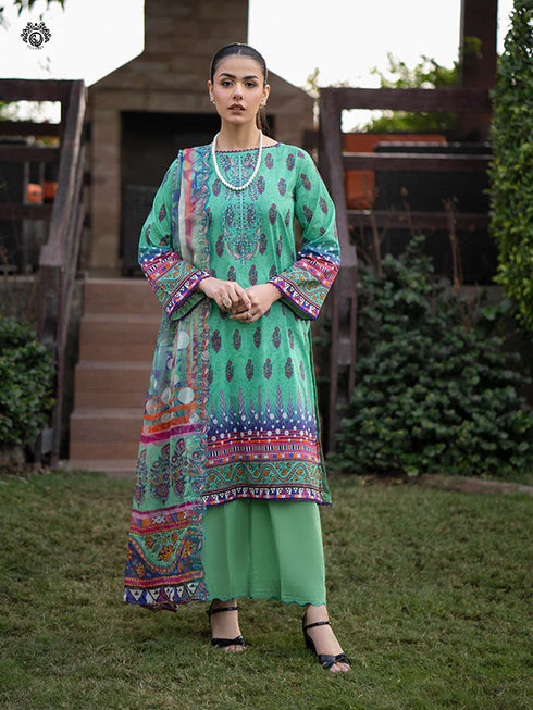 GullJee Rang Pasand Digital Print Embroidered by -GRP2404A11