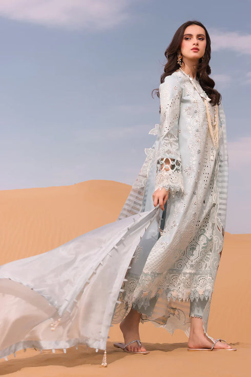 Qalamkar Qlinekari Chikankari Lawn suits india –KM-06 APOLLINE