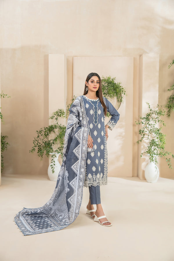 Qaval By Tawakkal Fabrics original pakistani suit -D-9973