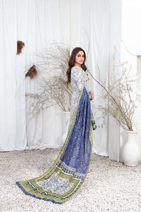 Tasika Embroidered Lawn Digital Print by Tawakkal- D-2200-india