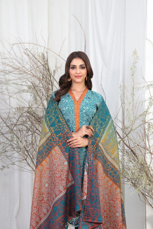 Tasika Embroidered Lawn Digital Print by Tawakkal-D-2191-delhi