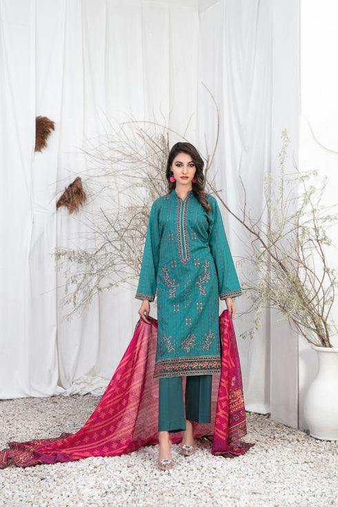 Tasika Embroidered Lawn Digital Print by Tawakkal-D-2193