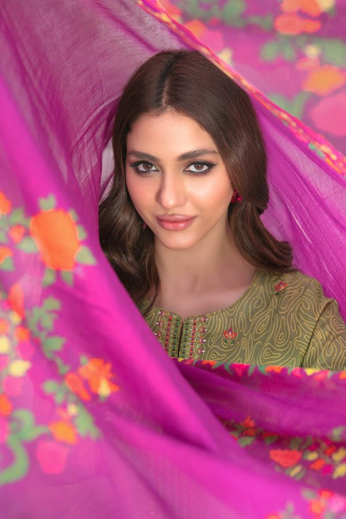 Tasika Embroidered Lawn Digital Print by Tawakkal-D-2189-delhi