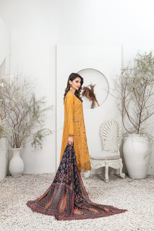 Tasika Embroidered Lawn Digital Print by Tawakkal-D-2187-india