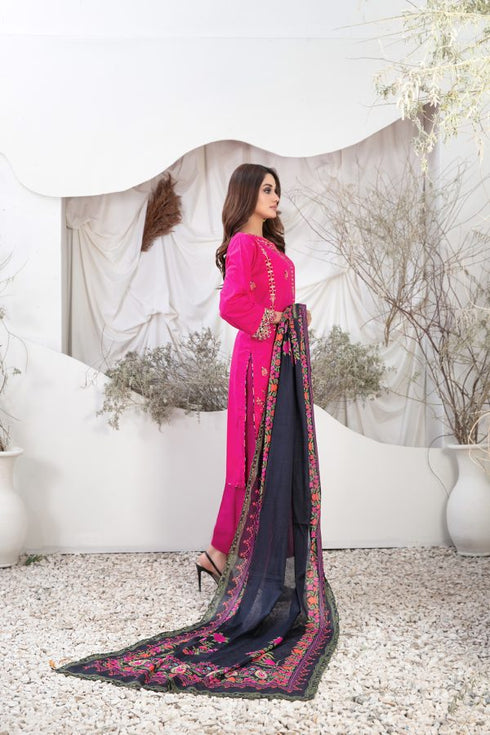 Tasika Embroidered Lawn Digital Print by Tawakkal-D-2194-india