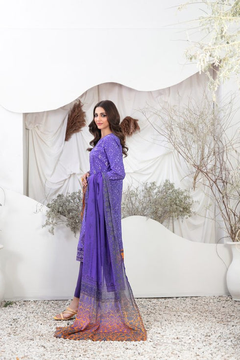 Tasika Embroidered Lawn Digital Print by Tawakkal-D-2196-india