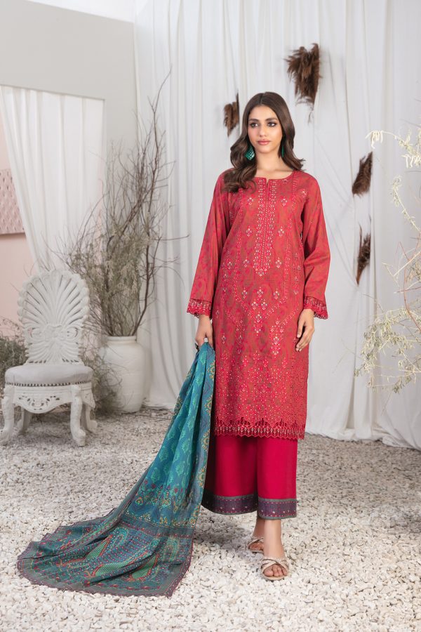Tasika Embroidered Lawn Digital Print by Tawakkal-D-2190