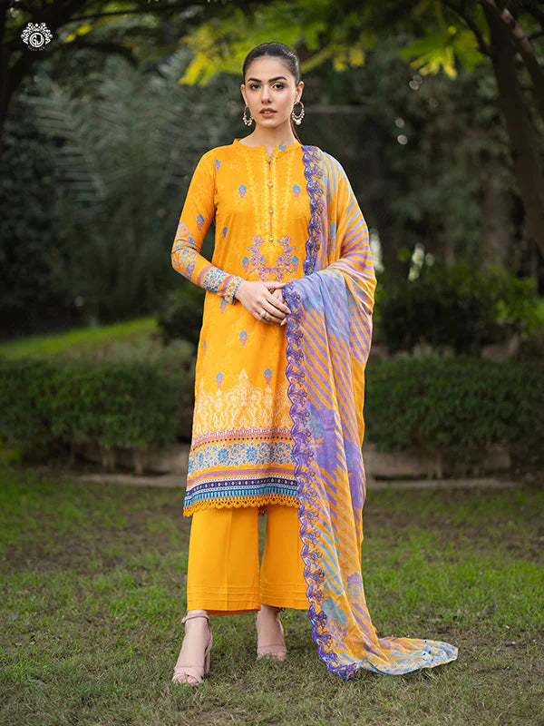 GullJee Rang Pasand Digital Print Embroidered by -GRP2404A10