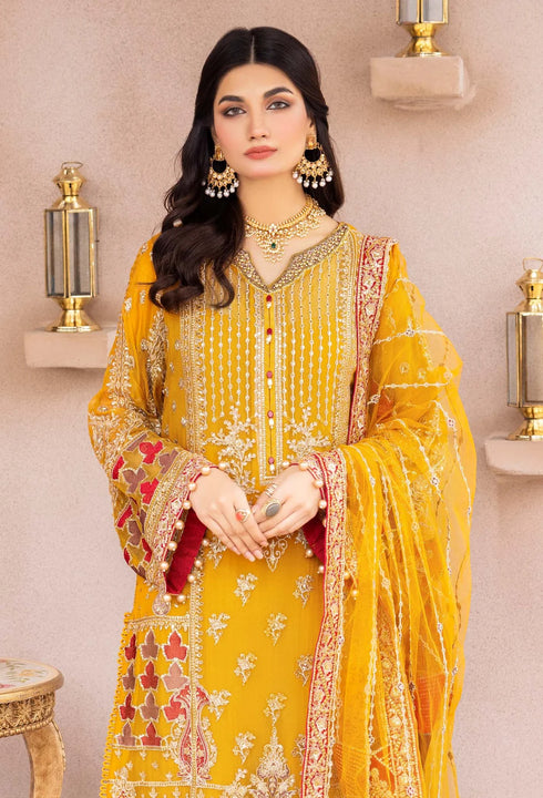 Adan Libas Paras - Luxury Embroidered Chiffon