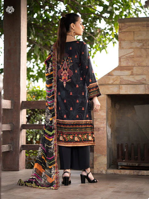 GullJee Rang Pasand Digital Print Embroidered by -GRP2404A12