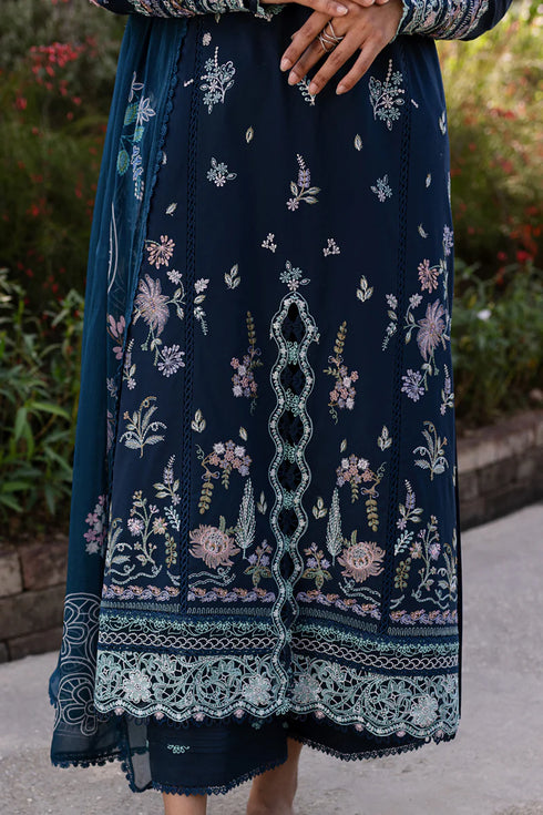 Qalamkari Qline Summer Lawn-QM-01 Bleu
