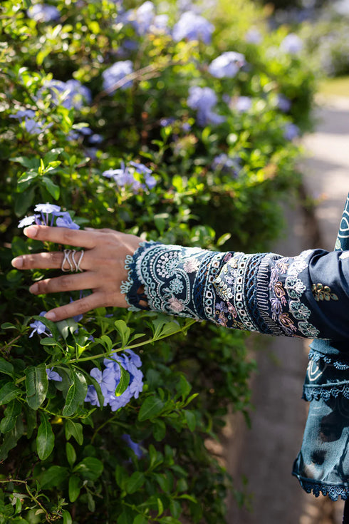 Qalamkari Qline Summer Lawn-QM-01 Bleu