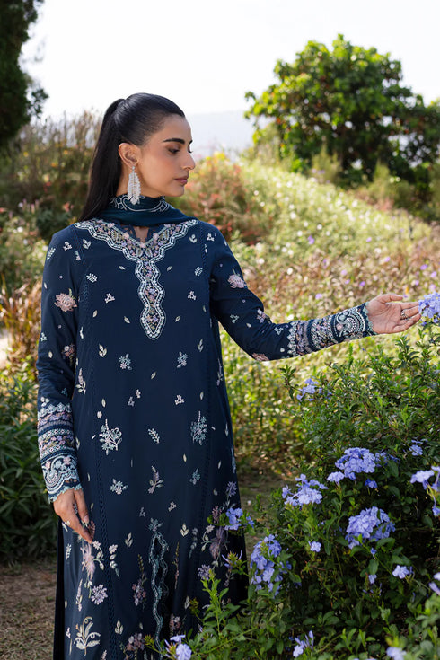 Qalamkari Qline Summer Lawn-QM-01 Bleu