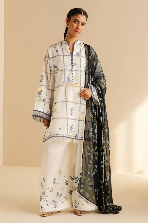 Zara Shahjahan Coco Prints Lawn Drop II – Luna-10A