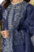 Farasha Bahaar Embroidered Lawn Collection – Blue Ochre-india
