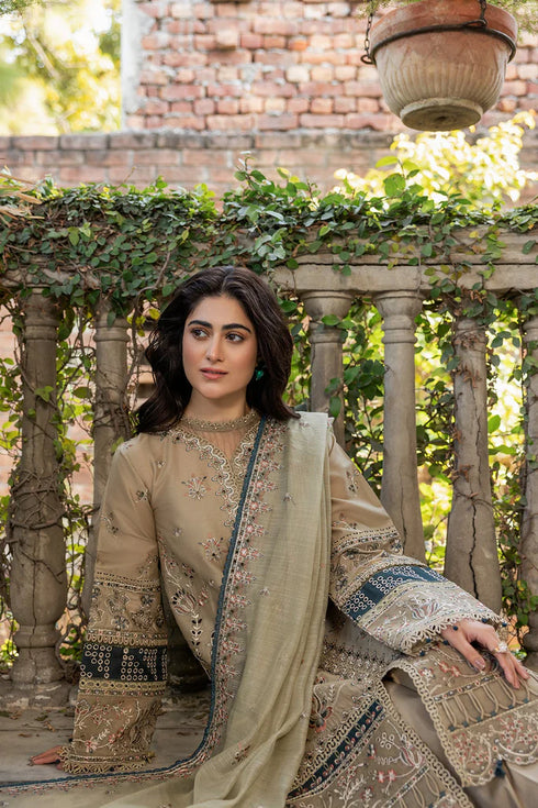 Farasha Bahaar Embroidered Lawn Collection – Whimsical Sage-noida