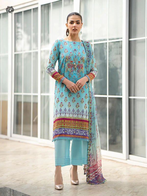 GullJee Rang Pasand Digital Print Embroidered by -GRP2404A7
