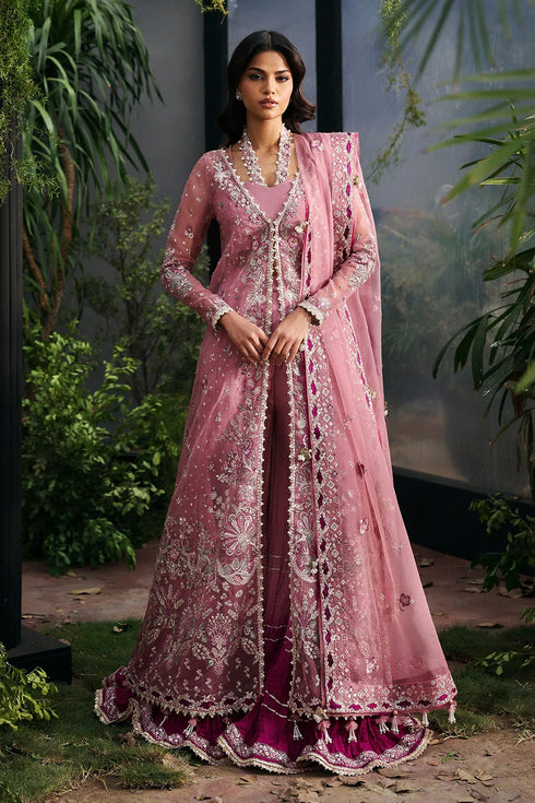 Afrozeh La Fuchsia Luxury Formal Collection-Seraira