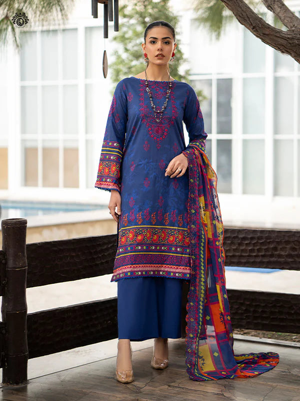 GullJee Rang Pasand Digital Print Embroidered by -GRP2404A9