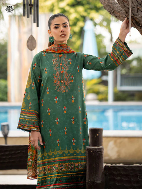 GullJee Rang Pasand Digital Print Embroidered by - GRP2404A3-india