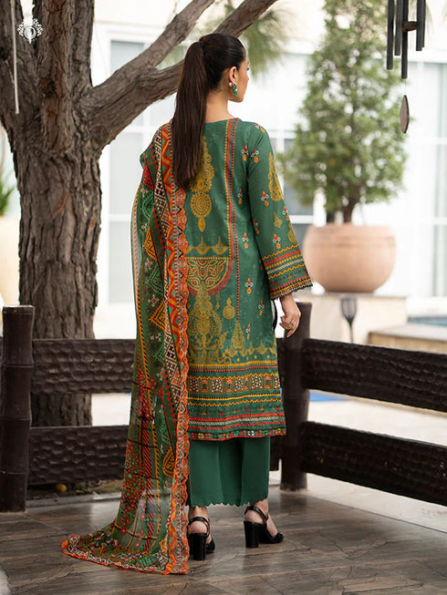 GullJee Rang Pasand Digital Print Embroidered by - GRP2404A3-delhi