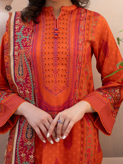 GullJee Rang Pasand Digital Print Embroidered at -allibaash.com