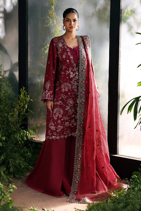 Afrozeh La Fuchsia Luxury Formal Collection-Yalira