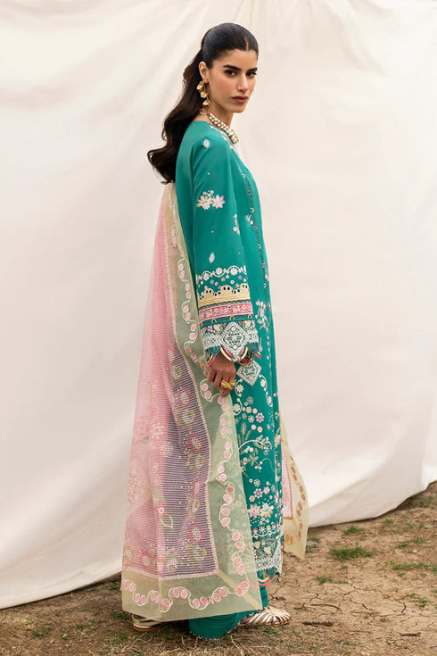 Qalamkar Qlinekari Lawn-DC-08 Elida