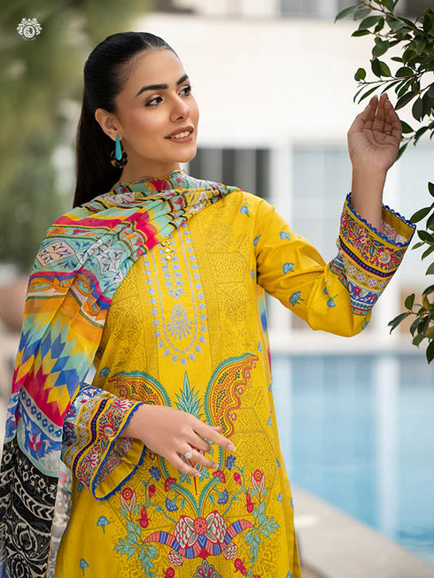 GullJee Rang Pasand Digital Print Embroidered by - GRP2404A1-india