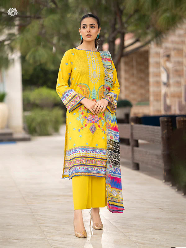 GullJee Rang Pasand Digital Print Embroidered by - GRP2404A1