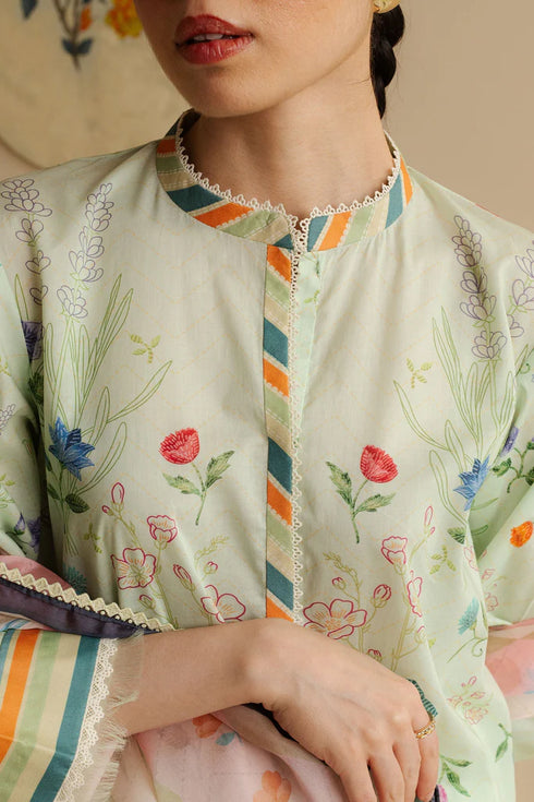 Zara Shahjahan Coco Prints Lawn Drop II – Kaia-9A