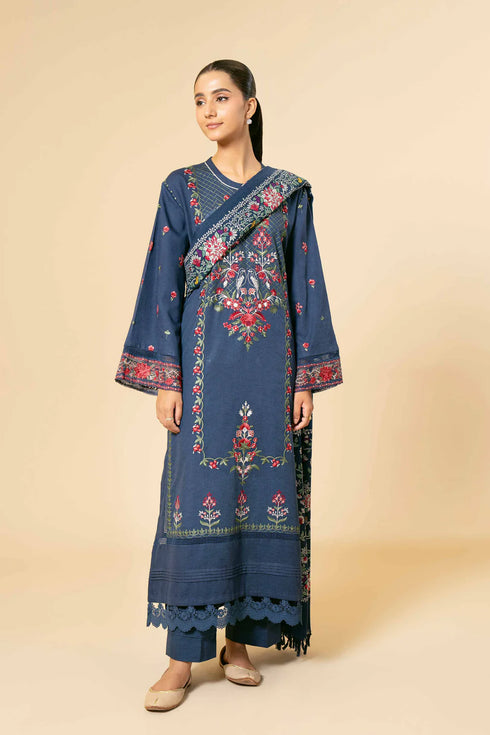 Nishat Linen 3 Piece - Embroidered Suit - 42404262