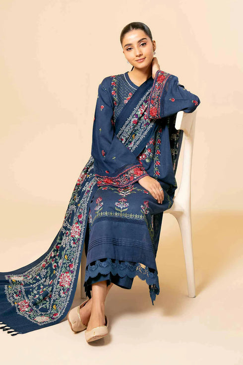 Nishat Linen 3 Piece - Embroidered Suit - 42404262