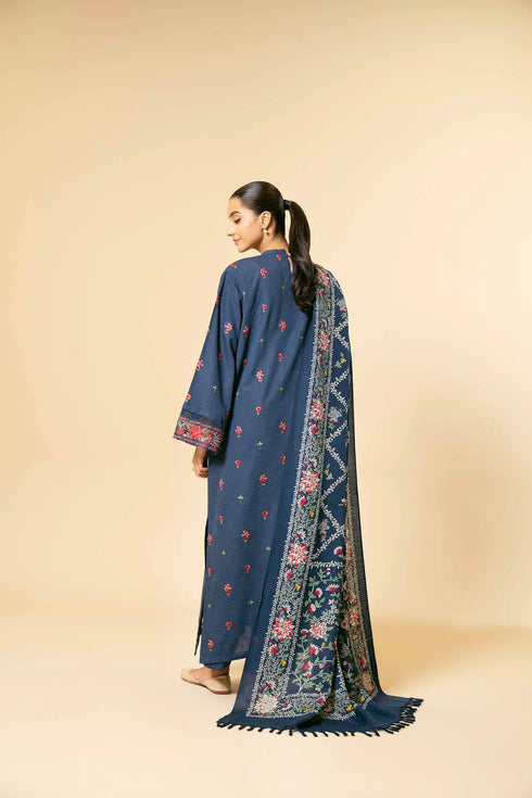 Nishat Linen 3 Piece - Embroidered Suit - 42404262