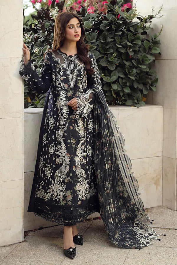 Qalamkar Luxury Lawn 2024 | PS-07 HAMNA