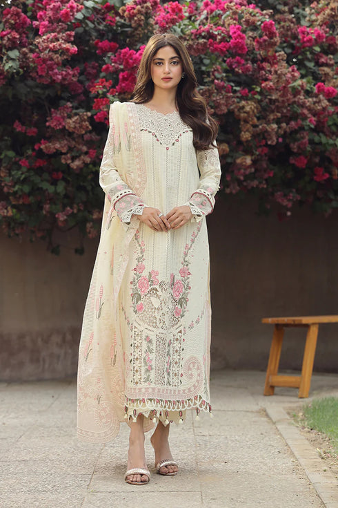 Qalamkar Qlinekari Chikankari Lawn suits india –PS-05 AMAAR