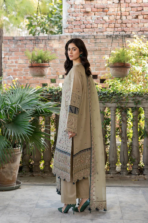 Farasha Bahaar Embroidered Lawn Collection – Whimsical Sage-gurugram