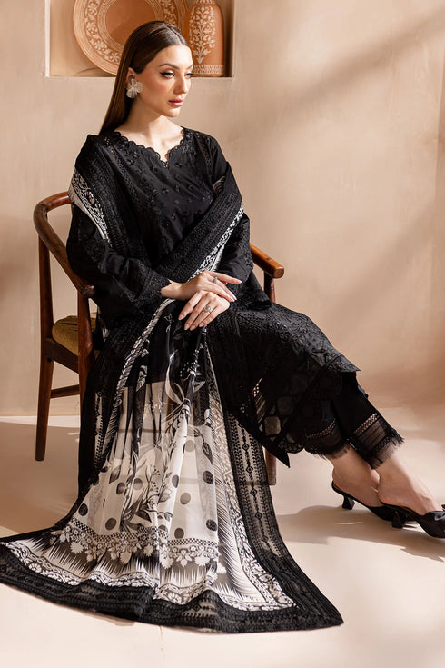 nureh-koyal-monochrome-embroidered-lawn-dress
