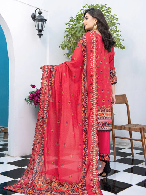 Aabirah Vol 2 By MTF Printed Embroidered Lawn Suit D04- allibaash.com