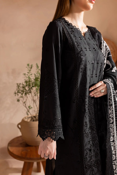 nureh-koyal-monochrome-embroidered-lawn-india