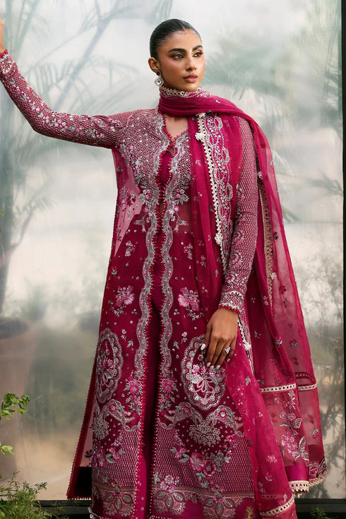 Afrozeh La Fuchsia Luxury Formal Collection-Rowan