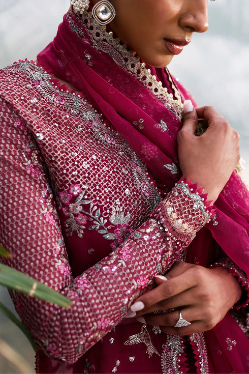 Afrozeh La Fuchsia Luxury Formal Collection-Rowan
