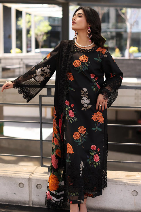 Charizma Rang-e-Bahar Unstitched Printed Lawn Shirt with Embroidered Chiffon Dupatta and Trouser CRB4-13