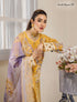 ZA Clothing Embroidered Semi Stitched Lawn- Sunlit Elegance 01