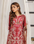 ZA Clothing Embroidered Semi Stitched Lawn- Ruby Radiance 03