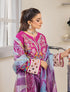 ZA Clothing Embroidered Semi Stitched Lawn- Serene Orchid 04