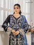 ZA Clothing Embroidered Semi Stitched Lawn- Charcoal Grace 05